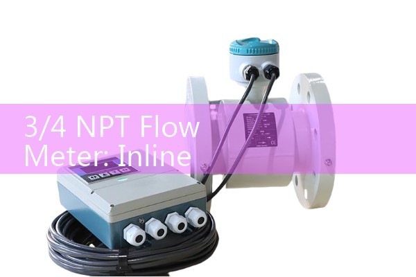 3/4 NPT Flow Meter: Inline Three-Quarter Inch Steel Fluid System Valves